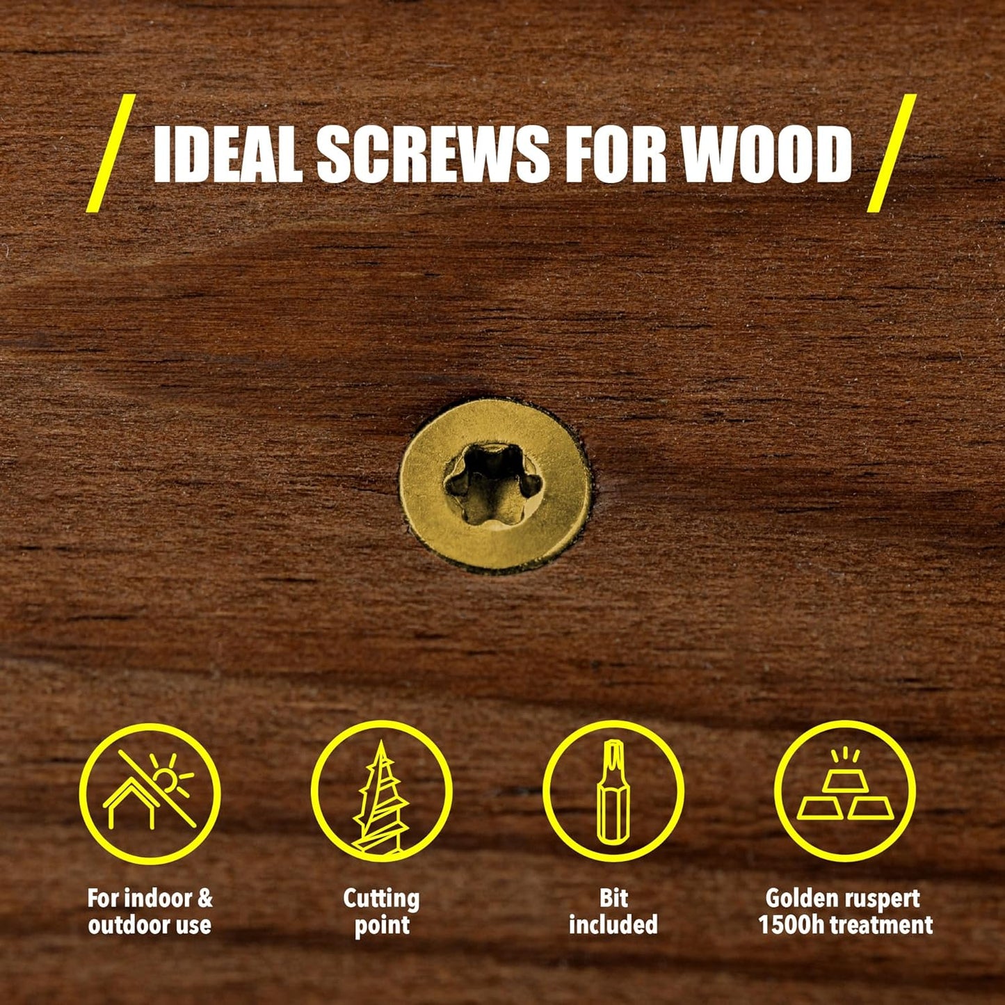 #9x2 1-2 Inch Wood Screws, 300 Count
